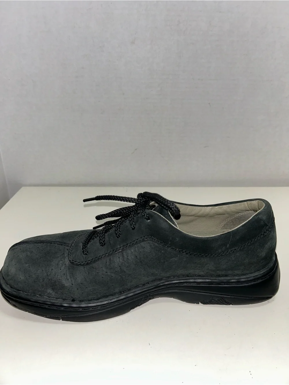 Merrell World Summit Black Perforated Leather Lace-Up Oxford Shoe